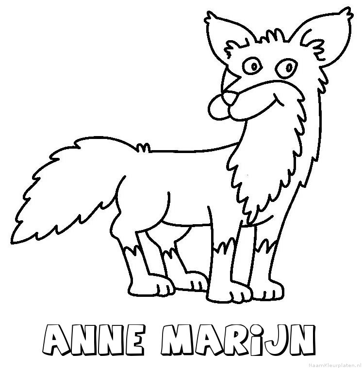 Anne marijn vos kleurplaat
